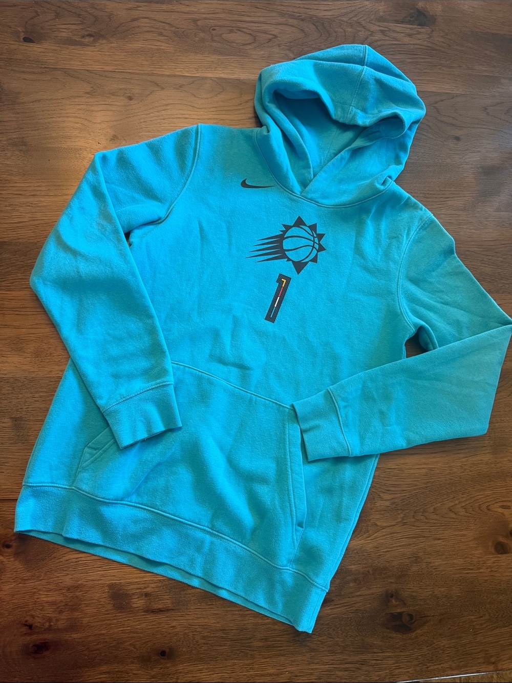 Nike NBA Youth Large 14/16 Turquoise Phoenix Suns Booker 1 Hooded Sweatshirt